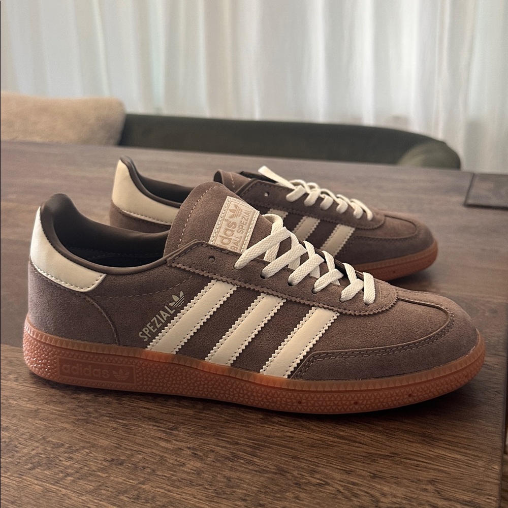 Adidas Spezial Brown and Cream Sneakers